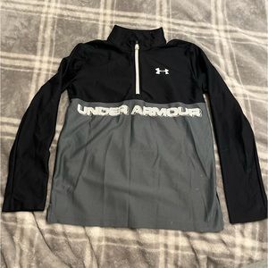 Under Armour Boys Quarter Zip Colorblock Size Large
